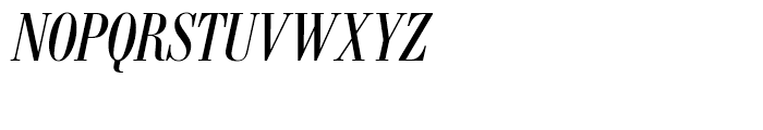 SG Bodoni No 1 SH Condensed Italic Font UPPERCASE