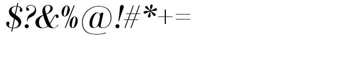 SG Bodoni No 1 SH Italic Font OTHER CHARS