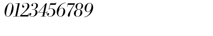 SG Bodoni No 1 SH Light Italic Font OTHER CHARS