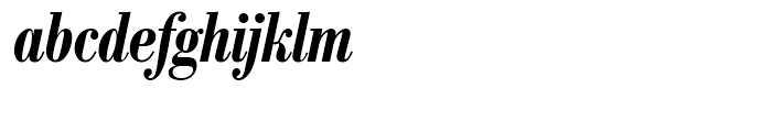 SG Bodoni No 1 SH Medium Condensed Italic Font LOWERCASE