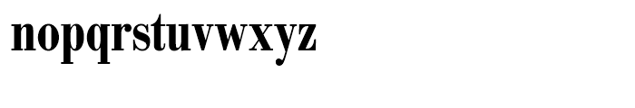 SG Bodoni No 1 SH Medium Condensed Font LOWERCASE