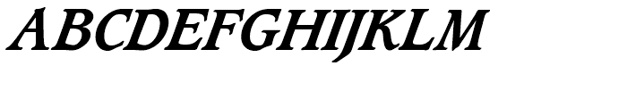SG Caxton SH Bold Italic Font UPPERCASE