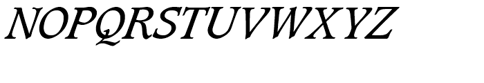 SG Caxton SH Book Italic Font UPPERCASE