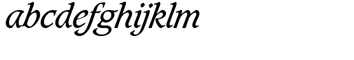 SG Caxton SH Book Italic Font LOWERCASE
