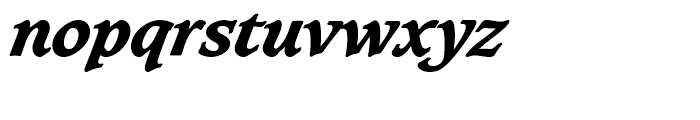SG Caxton SH Extra Bold Italic Font LOWERCASE