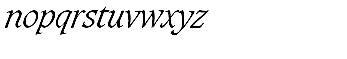 SG Caxton SH Light Italic Font LOWERCASE