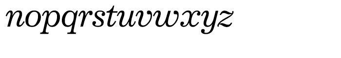 SG Esquire SH Italic Font LOWERCASE