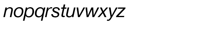 SG Europa Grotesk No 2 SH Roman Italic Font LOWERCASE