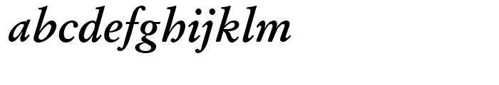 SG Garamond No 1 SB Medium Italic Font LOWERCASE