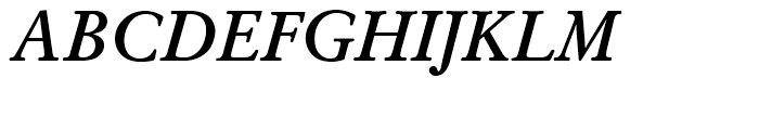 SG Garamond SB Medium Italic Font UPPERCASE