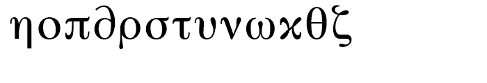 SG Greek Maths SB Regular Font LOWERCASE