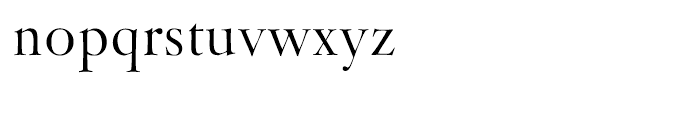 SG Janson Antiqua SB Roman Font LOWERCASE