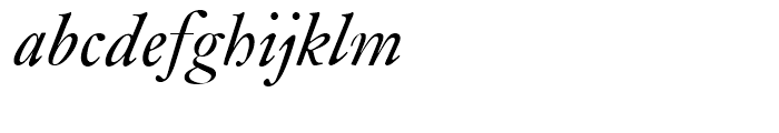 SG Janson SB Roman Italic Font LOWERCASE