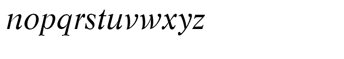 SG Life SB Roman Italic Font LOWERCASE