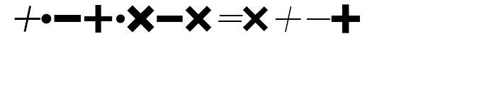 SG Mathematical Symbols Regular Font UPPERCASE