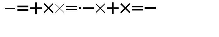SG Mathematical Symbols Regular Font LOWERCASE
