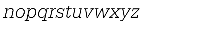 SG Serifa SB Light Italic Font LOWERCASE
