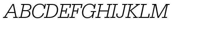 SG Serifa SH Light Italic Font UPPERCASE