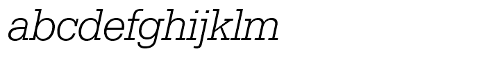SG Serifa SH Light Italic Font LOWERCASE