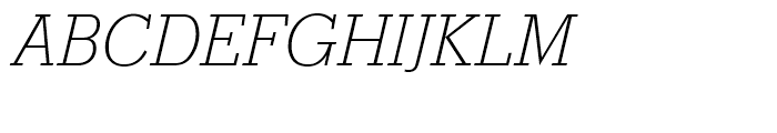 SG Stymie SB Extra Light Italic Font UPPERCASE