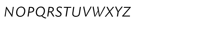 SG Today Sans Serif SH SB Light Italic SC Font LOWERCASE