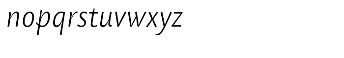 SG Today Sans Serif SH SB Light Italic Font LOWERCASE