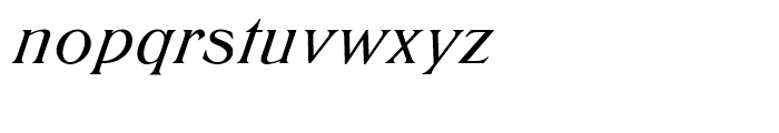 SG Trieste SB Medium Italic Font LOWERCASE