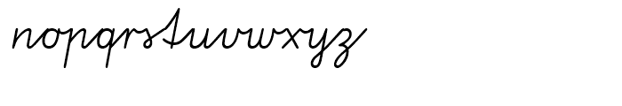SG VA-Script Regular Font LOWERCASE