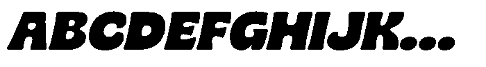 SG Bascho Slant Font UPPERCASE