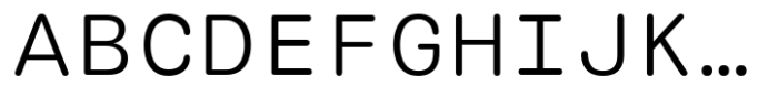 SG Monocomic Fine Font UPPERCASE