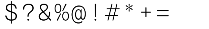 SG Monocomic Light Font OTHER CHARS