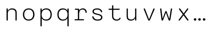 SG Monocomic Light Font LOWERCASE