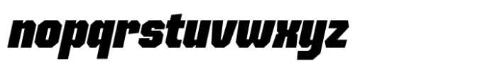 SG Tanders Black Slant Font LOWERCASE