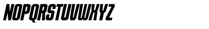 SG Tanders Condensed Bold Slant Font UPPERCASE