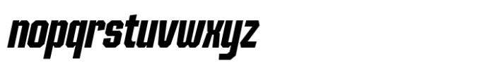 SG Tanders Condensed Bold Slant Font LOWERCASE