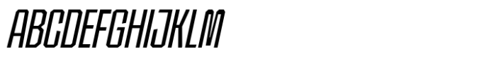 SG Tanders Condensed Light Slant Font UPPERCASE