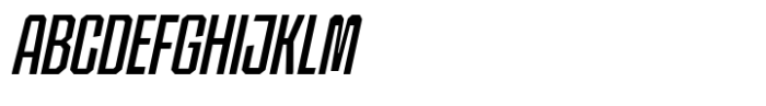 SG Tanders Condensed Slant Font UPPERCASE