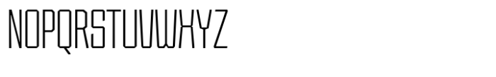 SG Tanders Condensed Thin Font UPPERCASE
