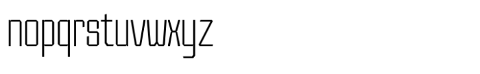 SG Tanders Condensed Thin Font LOWERCASE