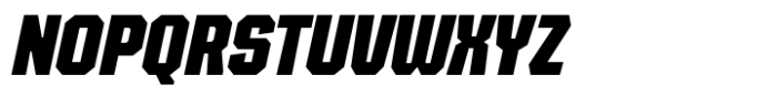 SG Tanders Extra Bold Slant Font UPPERCASE