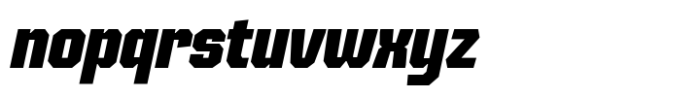 SG Tanders Extra Bold Slant Font LOWERCASE