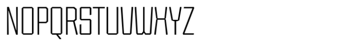 SG Tanders Narrow Thin Font UPPERCASE