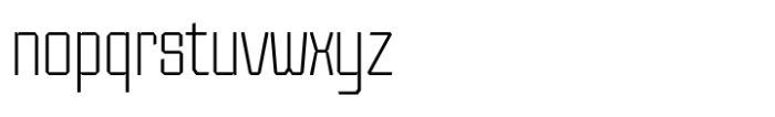 SG Tanders Narrow Thin Font LOWERCASE