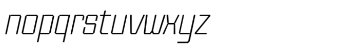 SG Tanders Thin Slant Font LOWERCASE