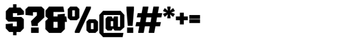 SG Tanders Wide Extra Bold Font OTHER CHARS