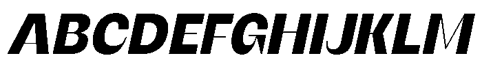 SG Verace Black Slant Font UPPERCASE
