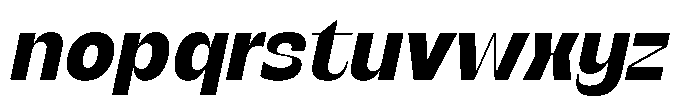SG Verace Black Slant Font LOWERCASE