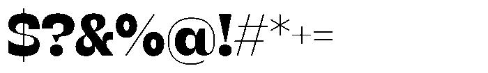 SG Verace Black Font OTHER CHARS