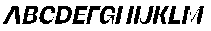 SG Verace Bold Slant Font UPPERCASE
