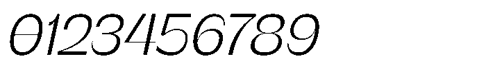 SG Verace Light Slant Font OTHER CHARS